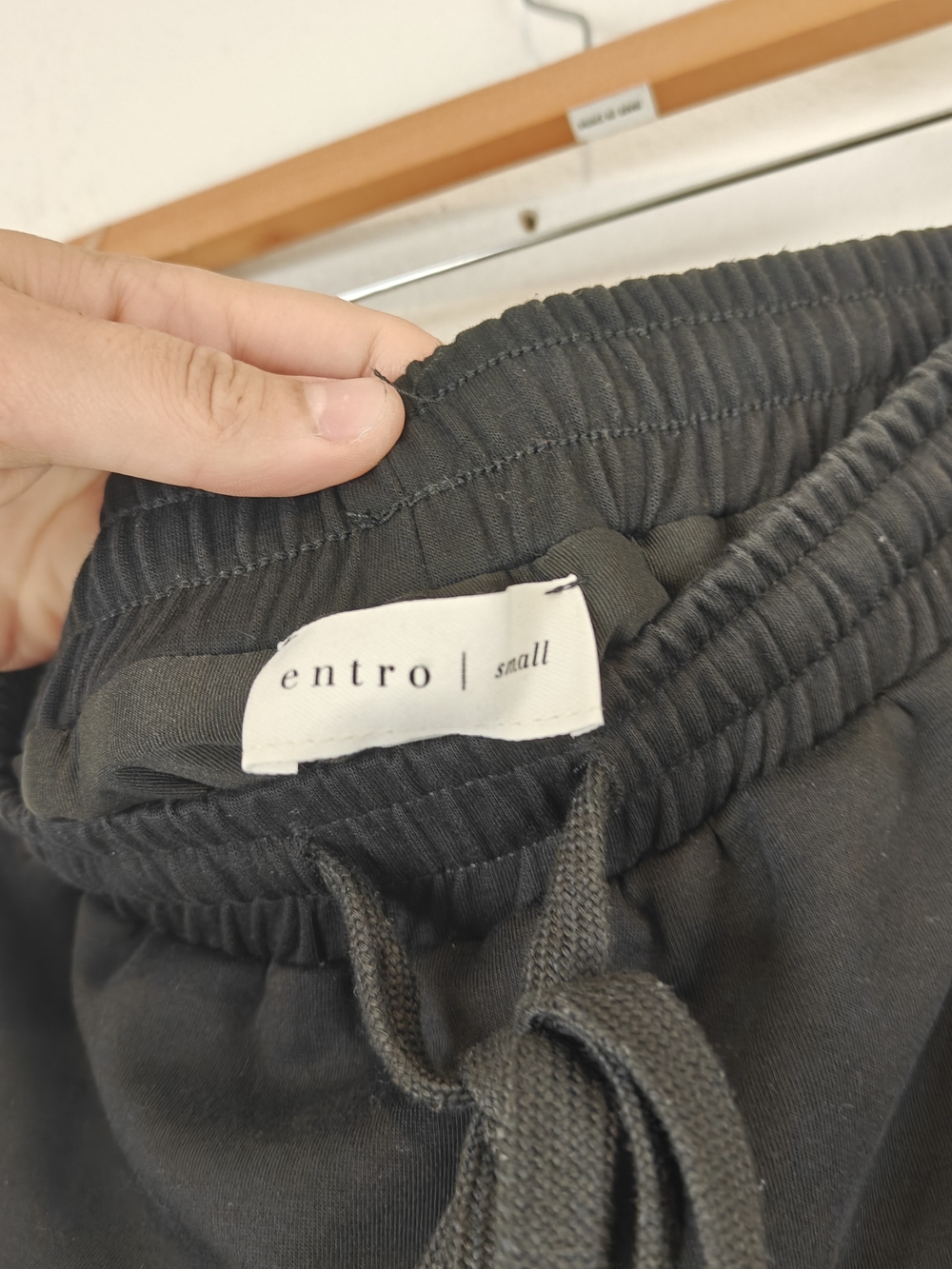 Entro Scallop Hem Skort Mini Skirt Black Athleisure Drawstring Shorts Lined Sz S - Picture 8 of 12